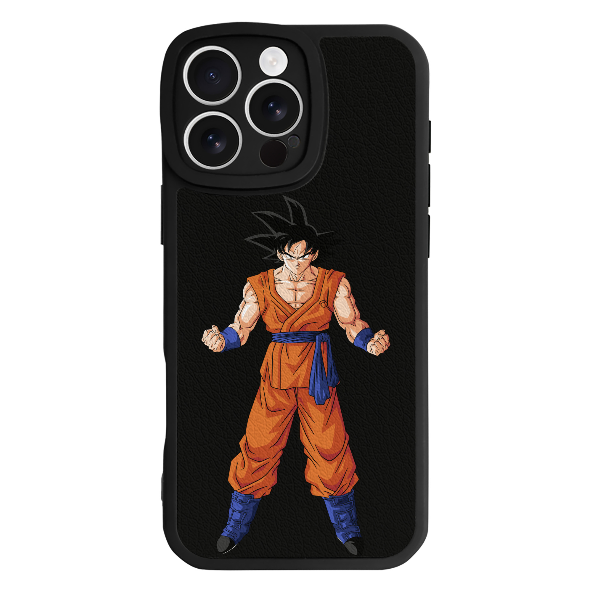 （画像用） ドラゴンボール 孫悟空（そん ごくう）Son Goku カカロット DRAGON BALL Kakarotto 【iPhone 16シリーズ対応】シリコンスマホケース（レザー調） 材質：シリコン